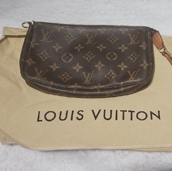 Louis Vuitton Handbags - Louis Vuitton Brown and Tan Monogram Pouch